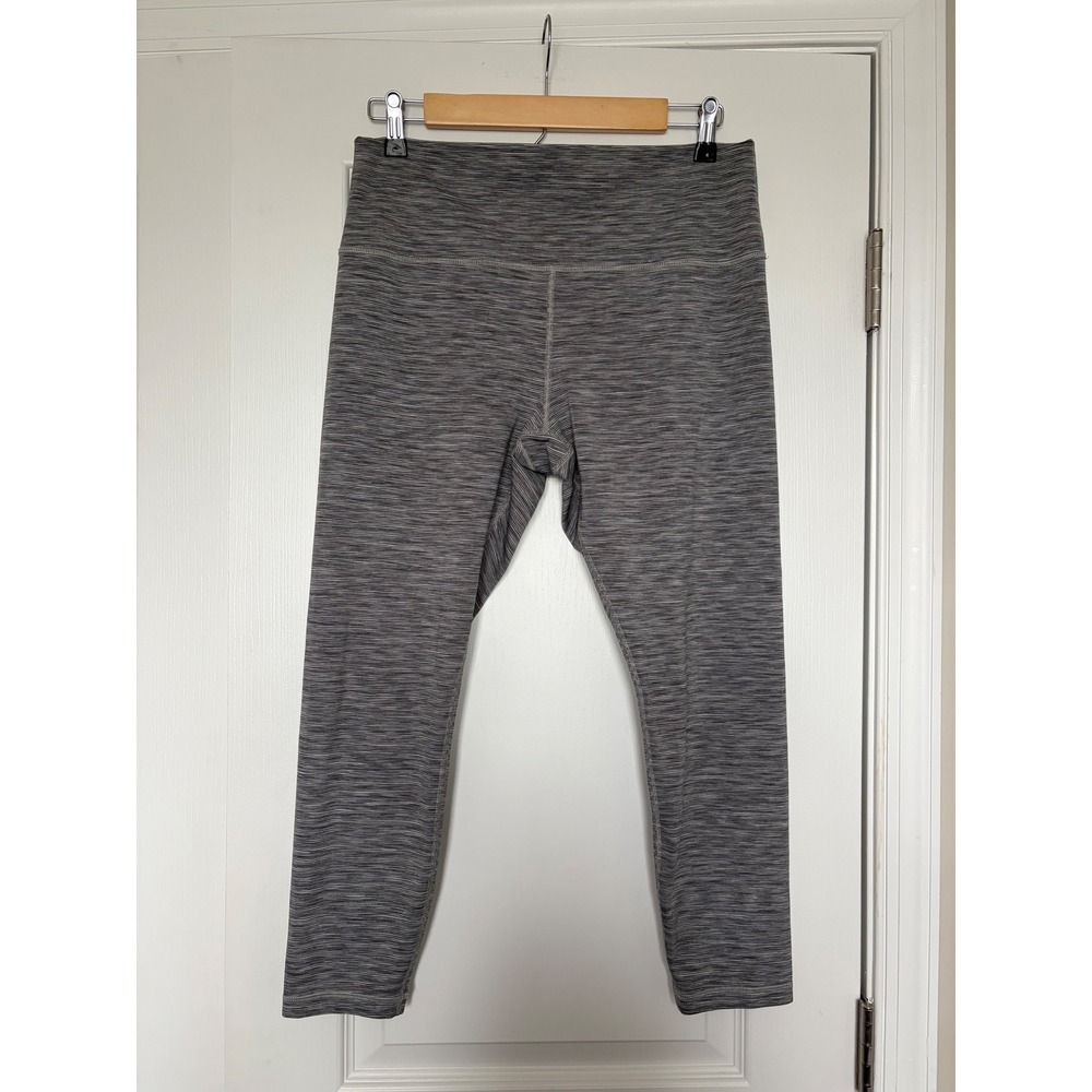 Athleta Transcend Textured 7/8 Tight Leggings Grey Space Dye XL